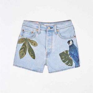 NWT FARM Rio X Levis Ribcage Shorts Size 27